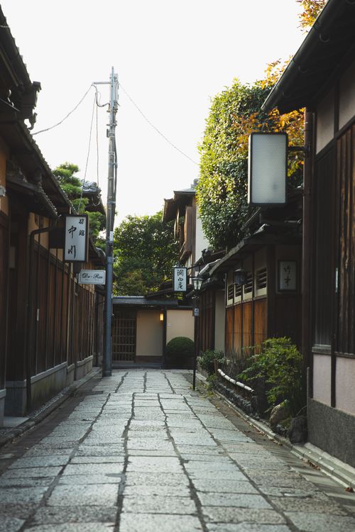 住宅地の細い私道。私道持分なし・通行同意書なし物件の接道問題を示すイメージ