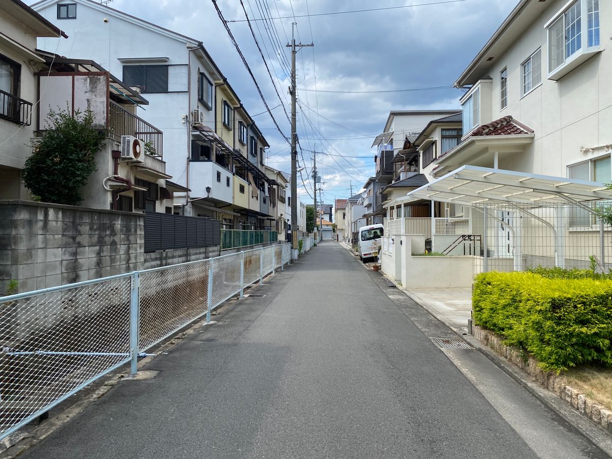 淀川区十三エリアの住宅密集地・細街路